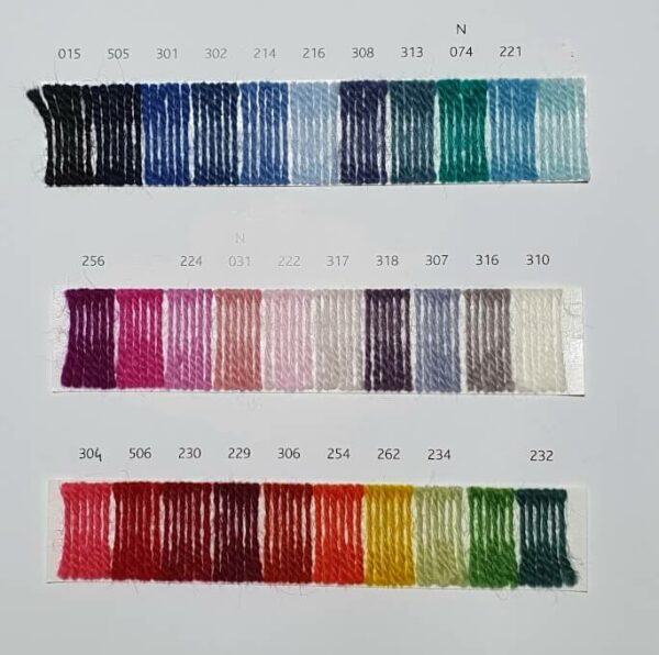 coloris disponibles laine