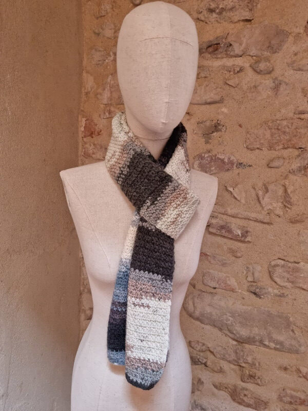 écharpe fait main laine acrylique
